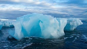 Icebergs at Jokulsarlon.